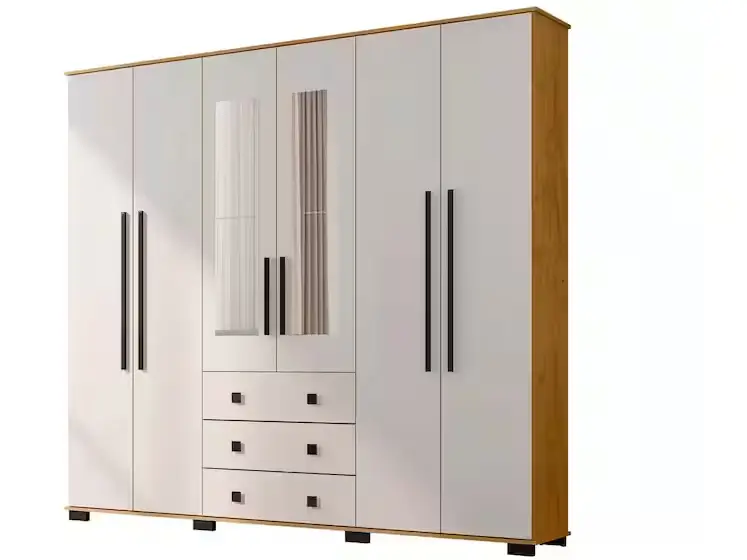 Cupom de de 15% de Desconto em Guarda-roupa Casal com Espelho